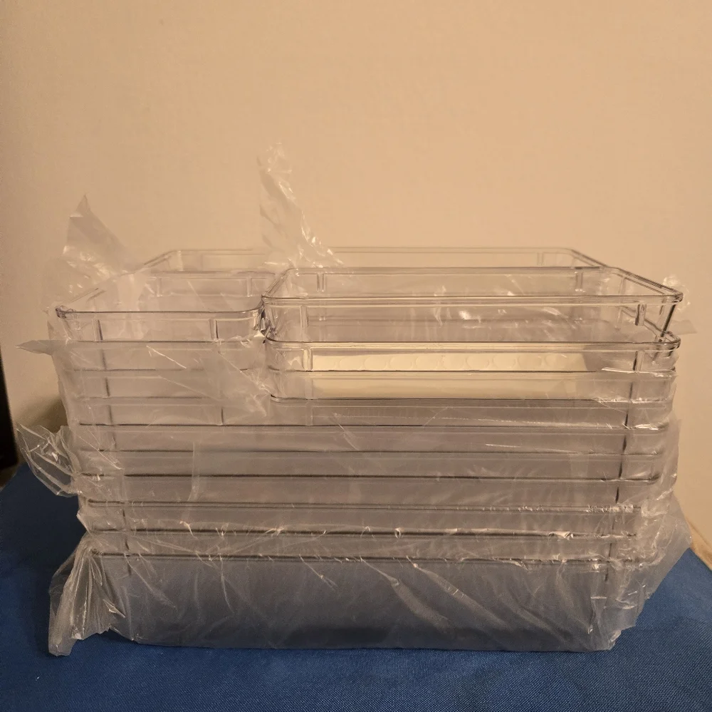 Clear Makeup Storage Containers In 4 Different Sizes 24 Pieces